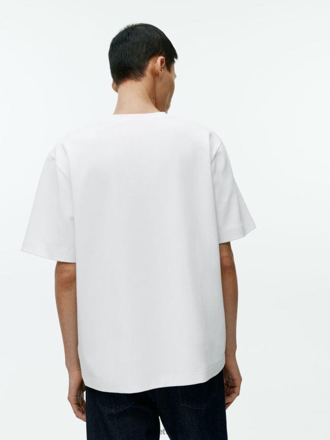 ARKET Interlock-T-Shirt Weiß Frauen 8RF08T1008 Kleidung