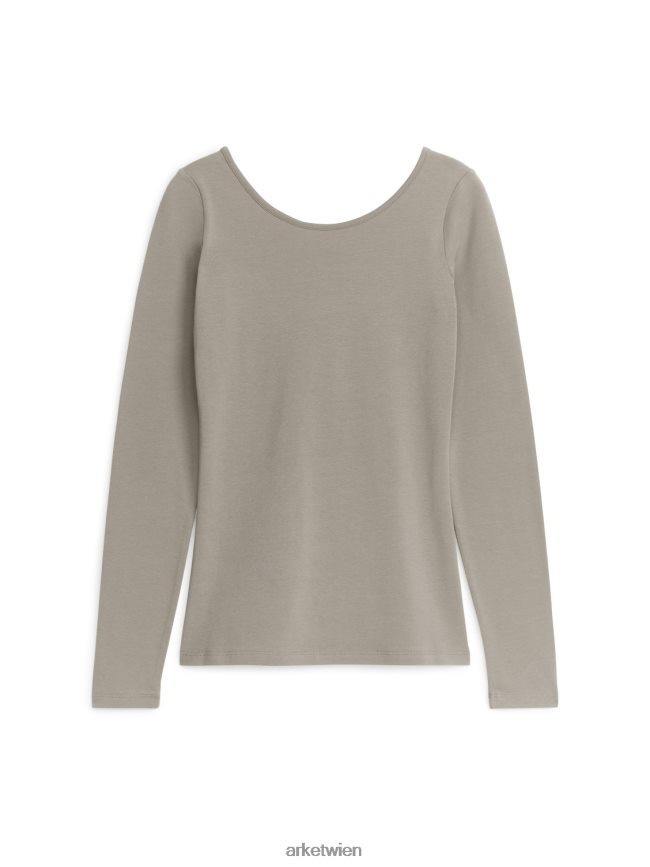 ARKET Jersey-Oberteil mit U-Ausschnitt Mol Frauen 8RF08T292 Kleidung