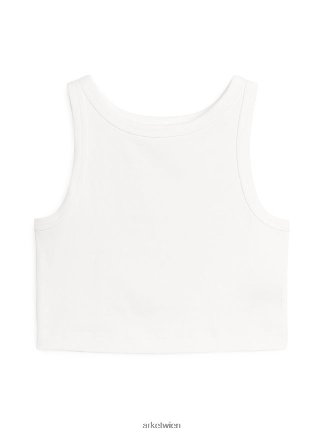 ARKET Kurzes Tanktop Weiß Frauen 8RF08T304 Kleidung