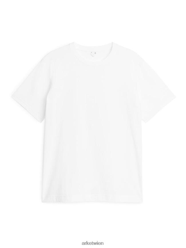ARKET Mittelschweres T-Shirt Weiß Frauen 8RF08T987 Kleidung