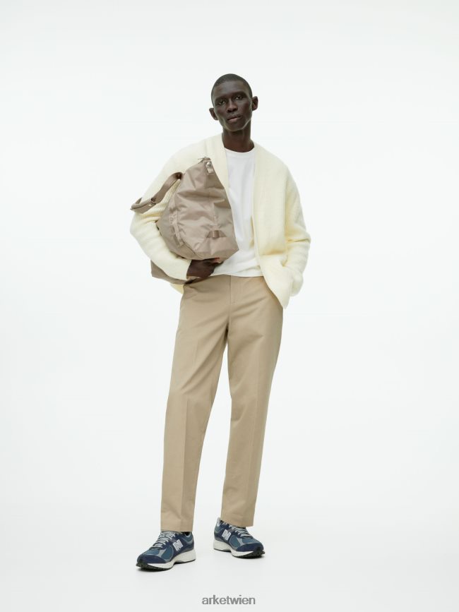 ARKET Mittelschweres T-Shirt cremefarben Frauen 8RF08T989 Kleidung