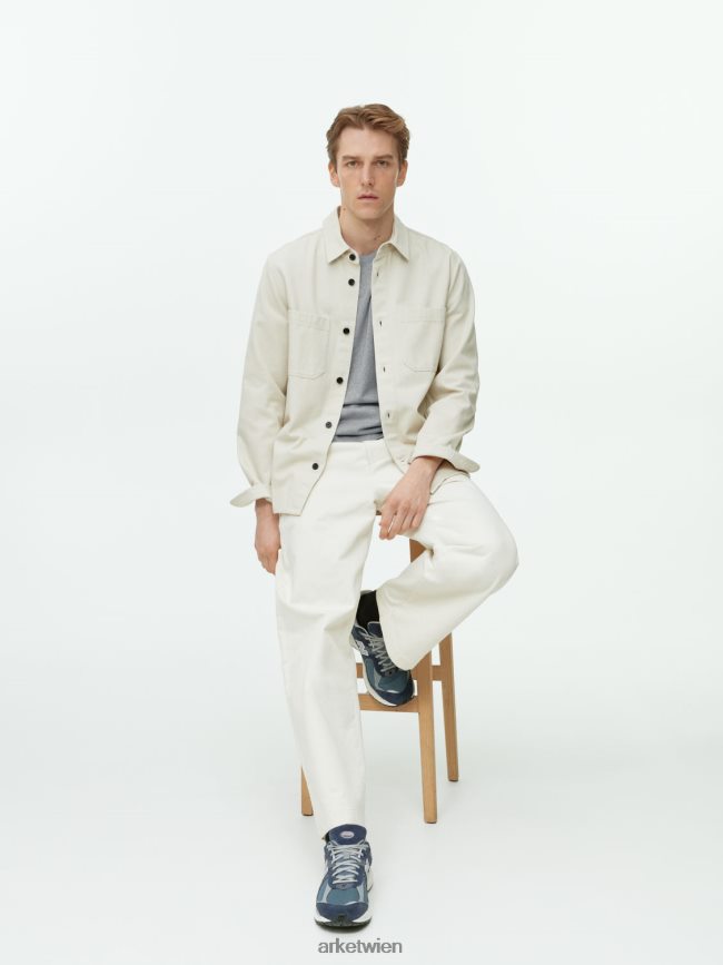 ARKET Mittelschweres T-Shirt graue Melange Frauen 8RF08T988 Kleidung