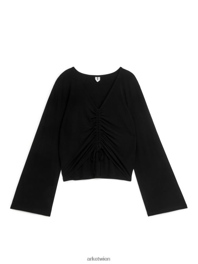 ARKET Oberteil mit Kordelzug Schwarz Frauen 8RF08T327 Kleidung