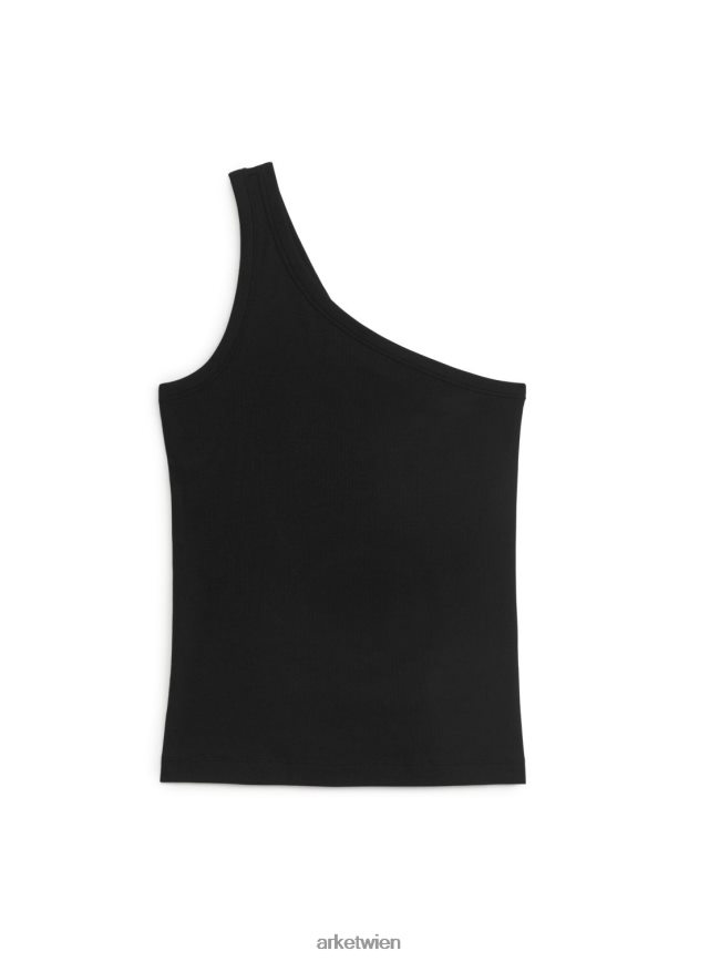 ARKET One-Shoulder-Oberteil Schwarz Frauen 8RF08T279 Kleidung
