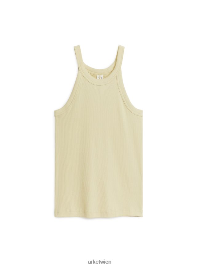 ARKET Ripp-Tanktop Beige Frauen 8RF08T308 Kleidung