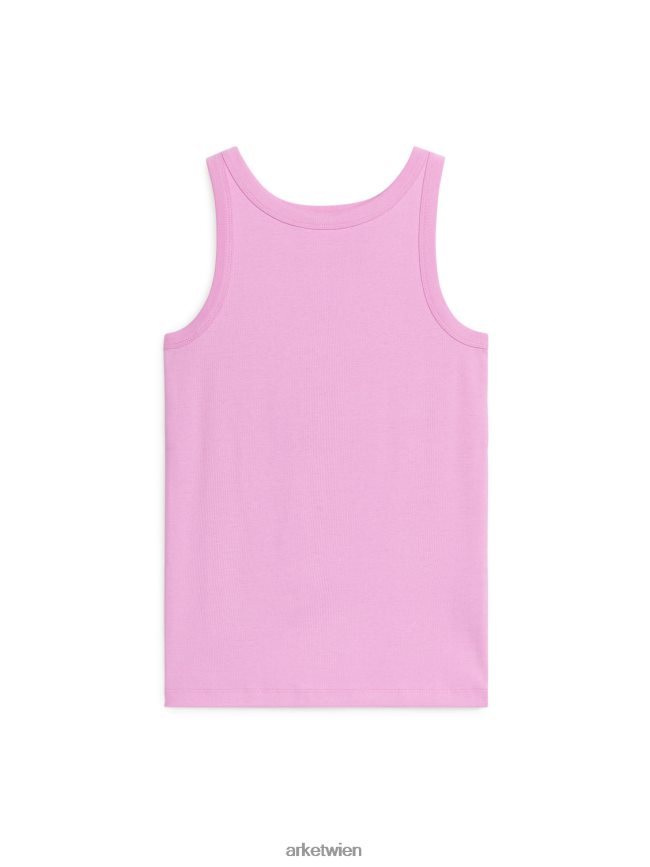 ARKET Ripp-Tanktop Rosa Frauen 8RF08T321 Kleidung