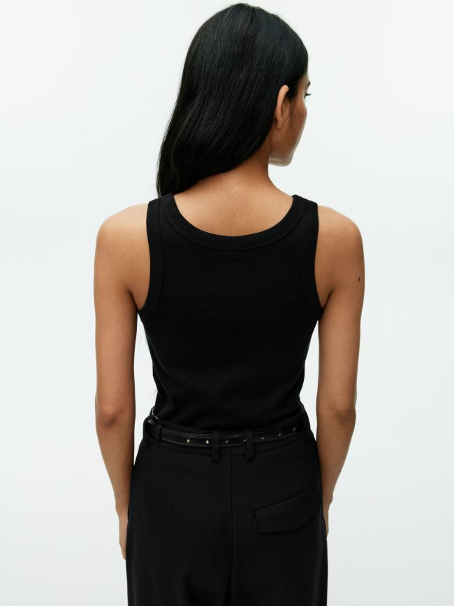 ARKET Ripp-Tanktop Schwarz Frauen 8RF08T384 Kleidung