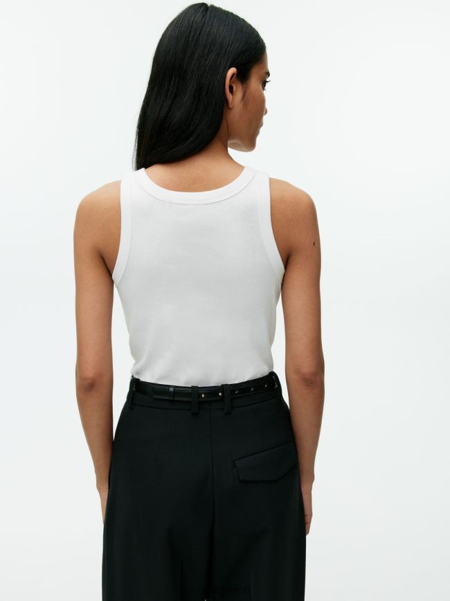 ARKET Ripp-Tanktop Weiß Frauen 8RF08T383 Kleidung