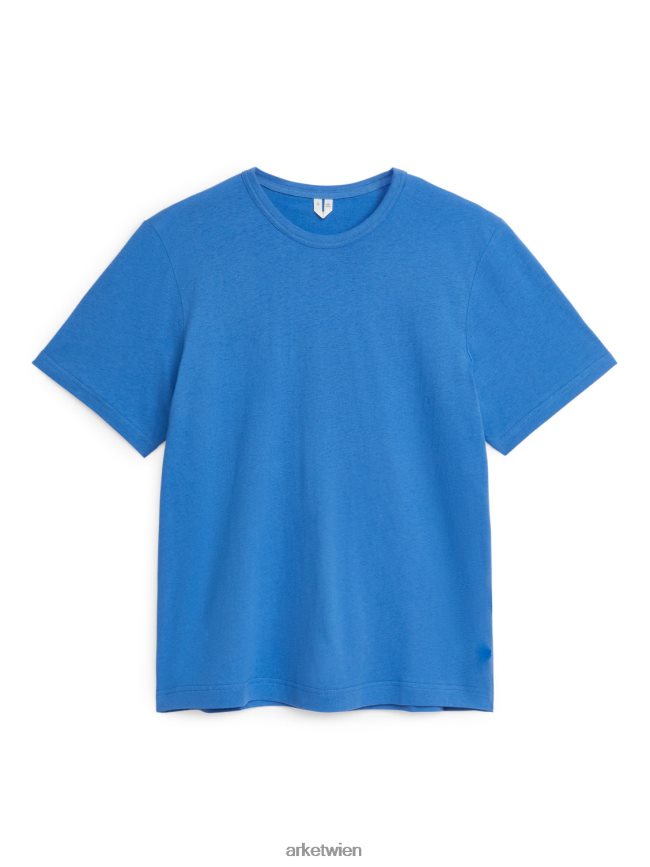 ARKET T-Shirt aus Leinenmischung Blau Frauen 8RF08T985 Kleidung