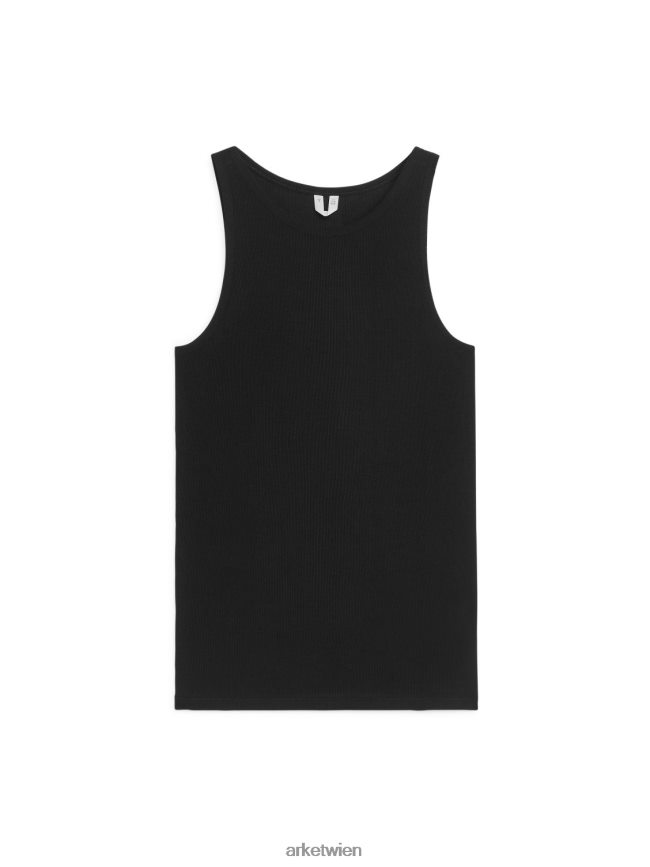 ARKET Tanktop aus Seide Schwarz Frauen 8RF08T359 Kleidung