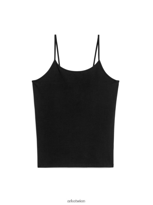 ARKET Top aus Jersey mit Trägern Schwarz Frauen 8RF08T365 Kleidung