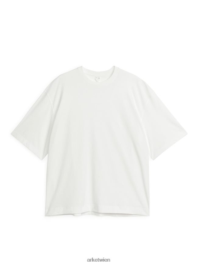 ARKET übergroßes, leichtes T-Shirt Weiß Frauen 8RF08T1032 Kleidung