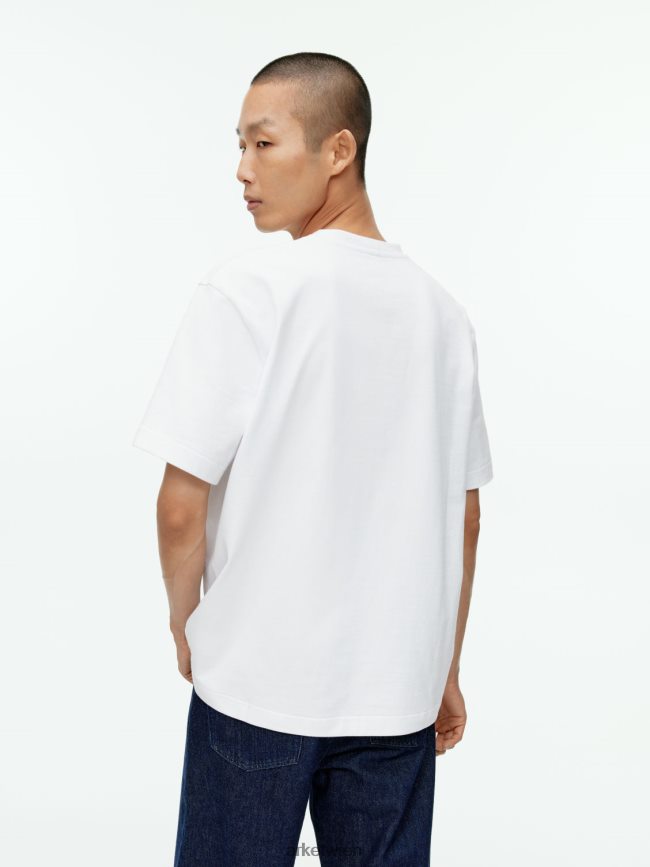 ARKET übergroßes, schweres T-Shirt Weiß Frauen 8RF08T1005 Kleidung