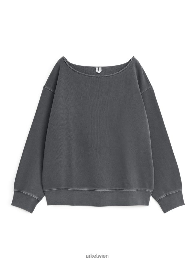 ARKET lässiges Sweatshirt dunkelgrau Frauen 8RF08T500 Kleidung