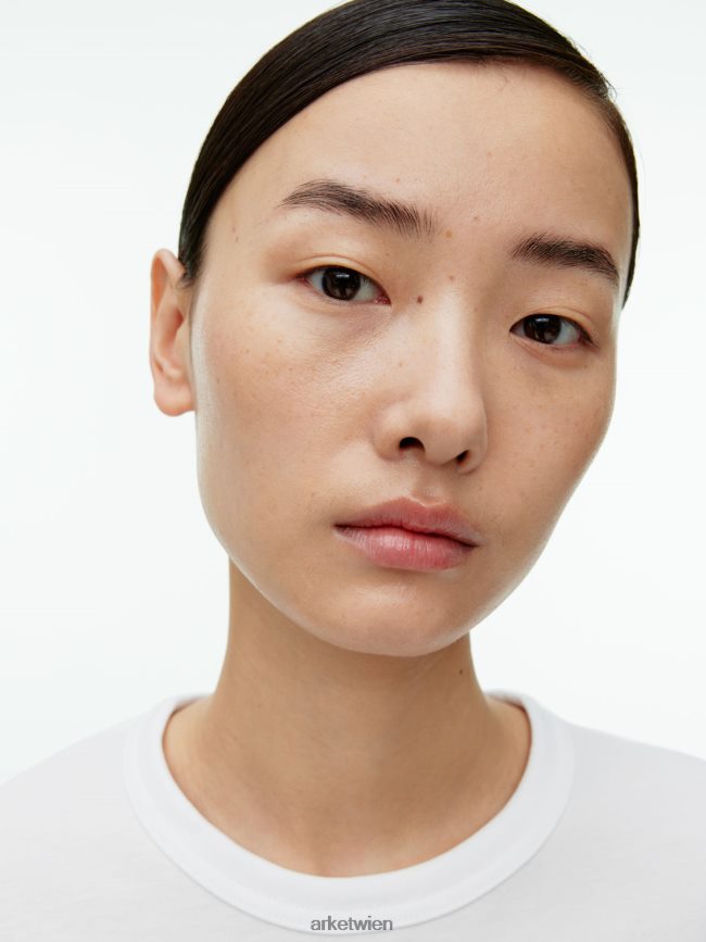 ARKET langärmliges T-Shirt Weiß Frauen 8RF08T391 Kleidung