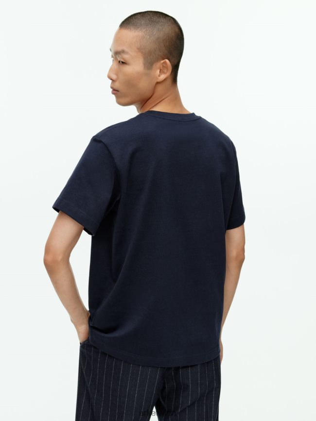 ARKET schweres T-Shirt Dunkelblau Frauen 8RF08T999 Kleidung