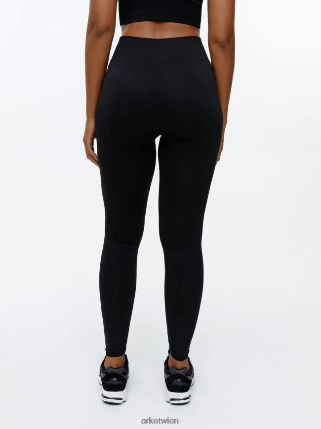 ARKET nahtlose Yoga-Strumpfhose Schwarz Frauen 8RF08T504 Kleidung