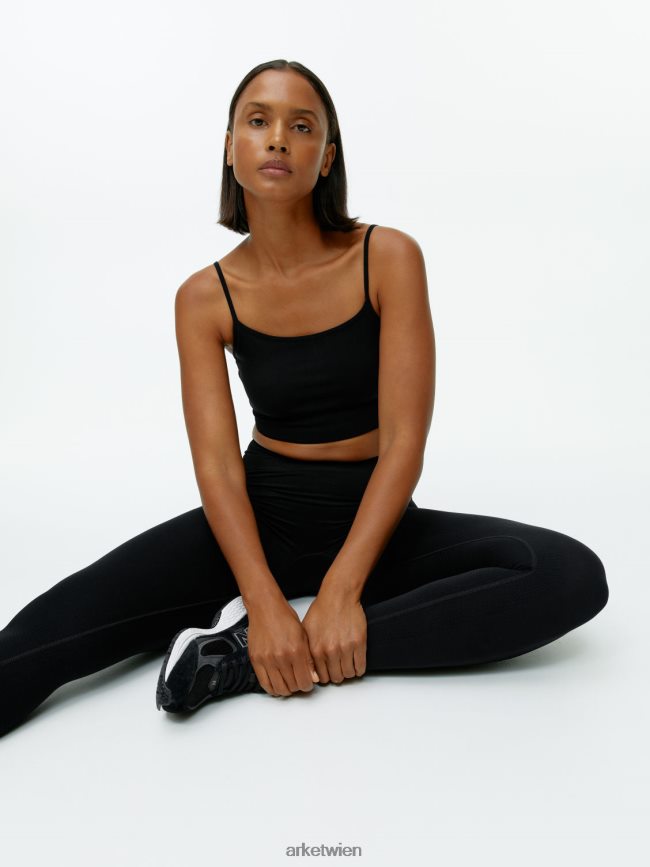 ARKET nahtlose Yoga-Strumpfhose Schwarz Frauen 8RF08T504 Kleidung