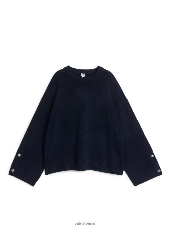 ARKET Baumwollpullover Blau Frauen 8RF08T413 Kleidung