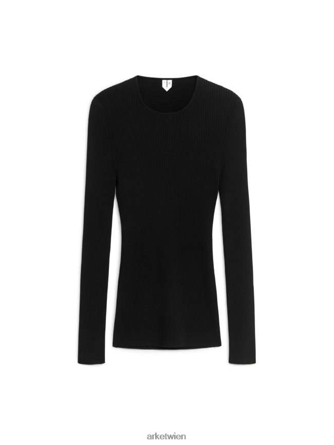 ARKET Oberteil mit offenem Rücken Schwarz Frauen 8RF08T348 Kleidung