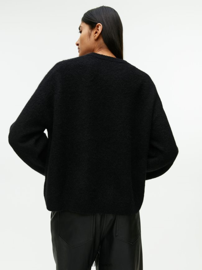 ARKET Pullover aus Alpakamischung Schwarz Frauen 8RF08T403 Kleidung