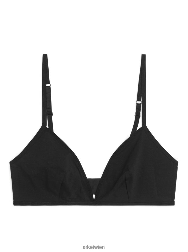 ARKET Soft-BH aus Baumwolle Schwarz Frauen 8RF08T553 Kleidung