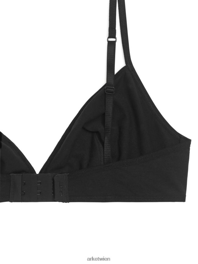 ARKET Soft-BH aus Baumwolle Schwarz Frauen 8RF08T553 Kleidung