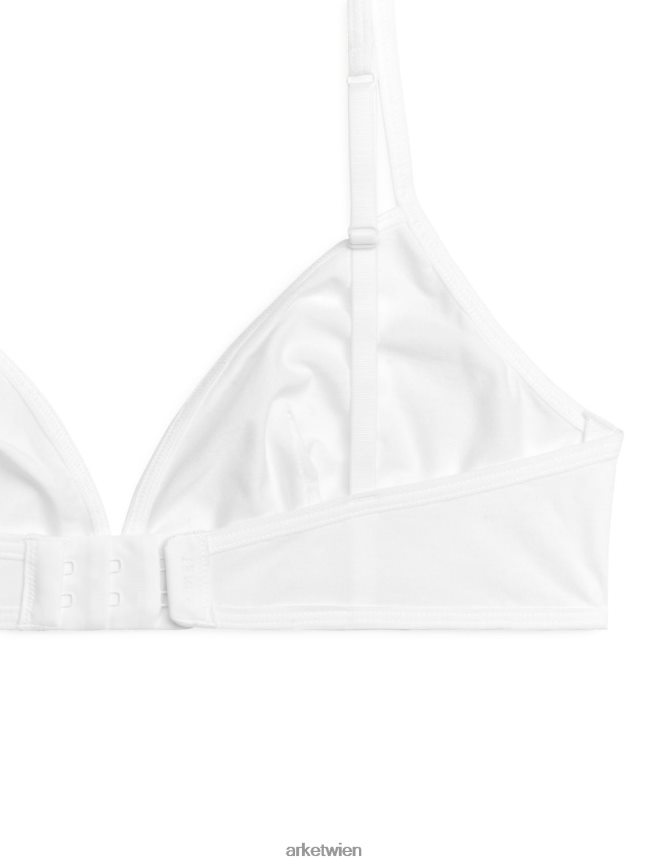 ARKET Soft-BH aus Baumwolle Weiß Frauen 8RF08T552 Kleidung