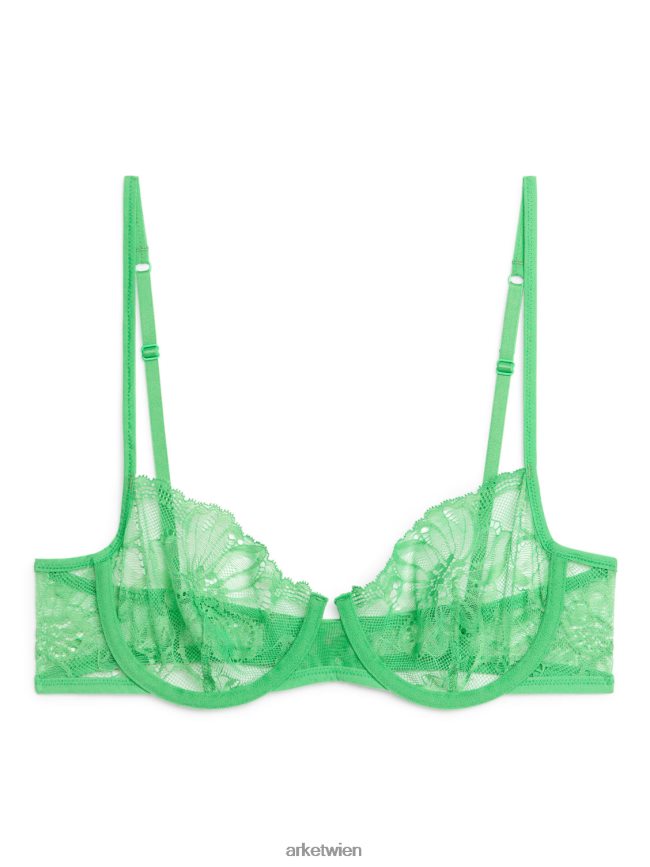 ARKET Spitzen-BH mit Draht Grün Frauen 8RF08T557 Kleidung