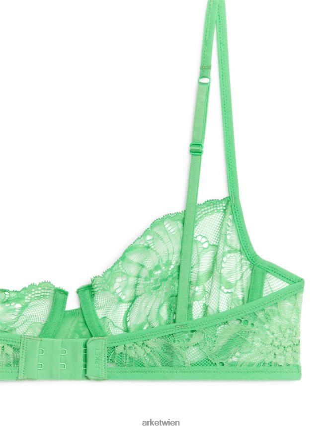 ARKET Spitzen-BH mit Draht Grün Frauen 8RF08T557 Kleidung