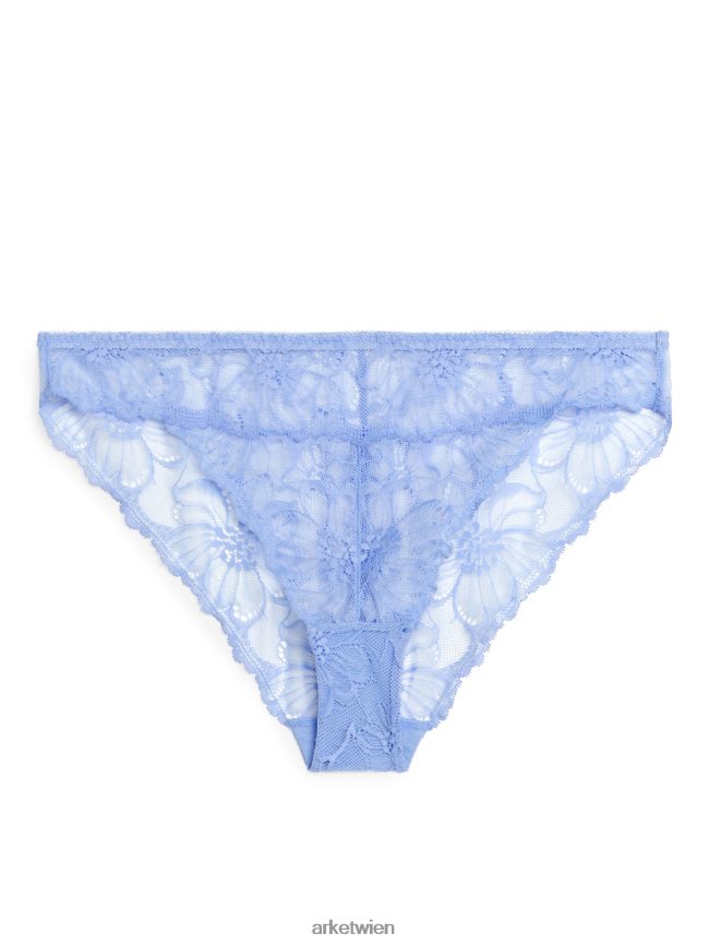 ARKET Spitzen-Slips Blau Frauen 8RF08T556 Kleidung