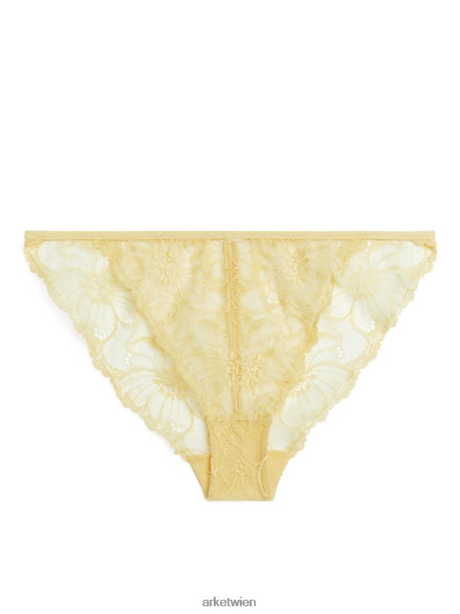 ARKET Spitzentanga Gelb Frauen 8RF08T535 Kleidung