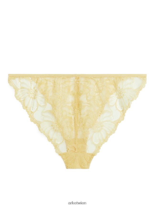 ARKET Spitzentanga Gelb Frauen 8RF08T535 Kleidung