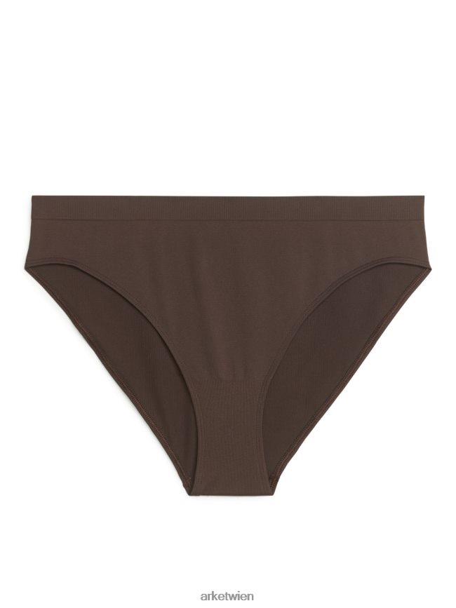 ARKET nahtlose Slips dunkelbraun Frauen 8RF08T541 Kleidung