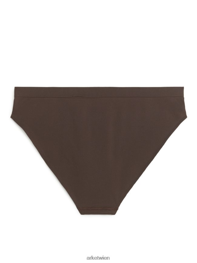 ARKET nahtlose Slips dunkelbraun Frauen 8RF08T541 Kleidung