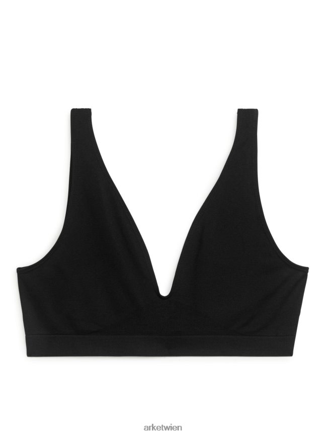 ARKET nahtloser Soft-BH Schwarz Frauen 8RF08T538 Kleidung