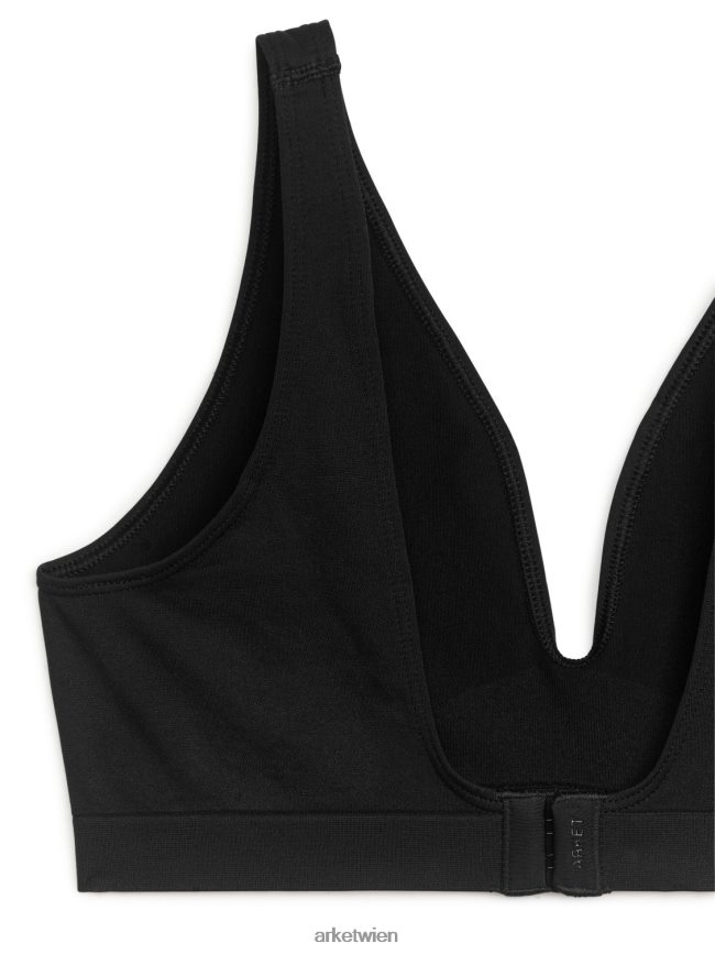 ARKET nahtloser Soft-BH Schwarz Frauen 8RF08T538 Kleidung