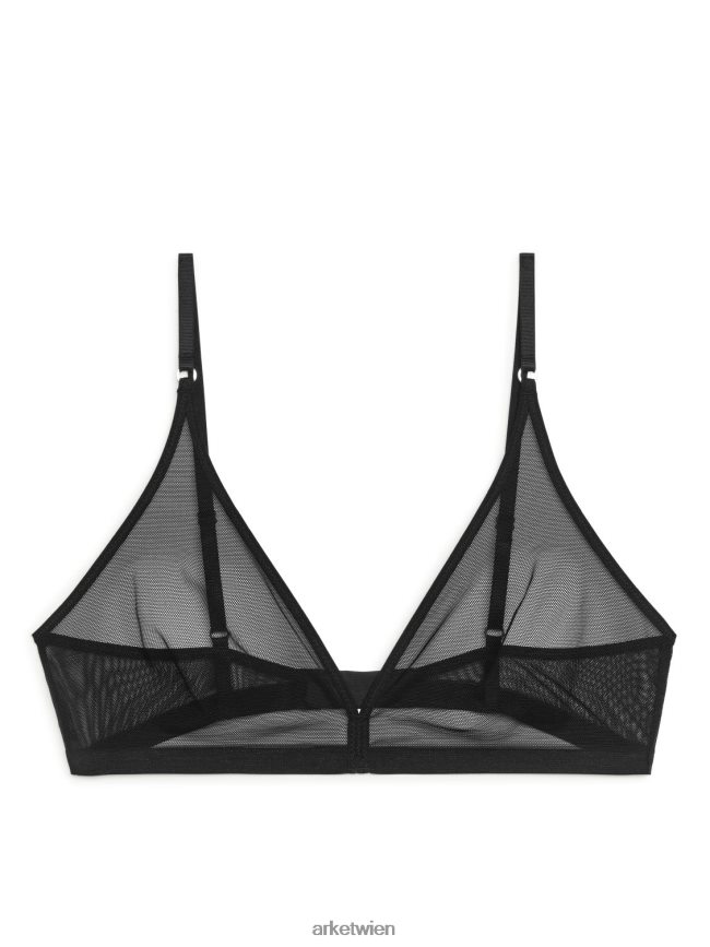 ARKET weicher Mesh-BH Schwarz Frauen 8RF08T564 Kleidung