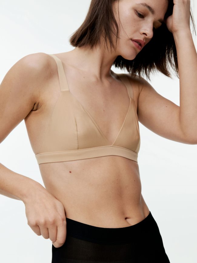 ARKET weicher Triangel-BH Beige Frauen 8RF08T545 Kleidung