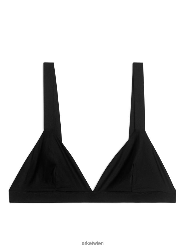 ARKET weicher Triangel-BH Schwarz Frauen 8RF08T544 Kleidung