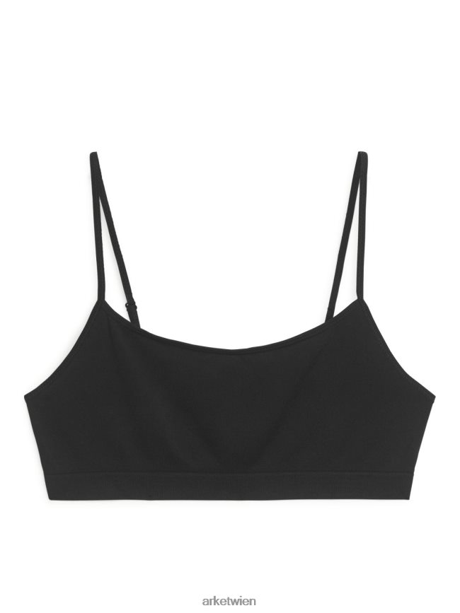 ARKET weiches, nahtloses Oberteil Schwarz Frauen 8RF08T532 Kleidung