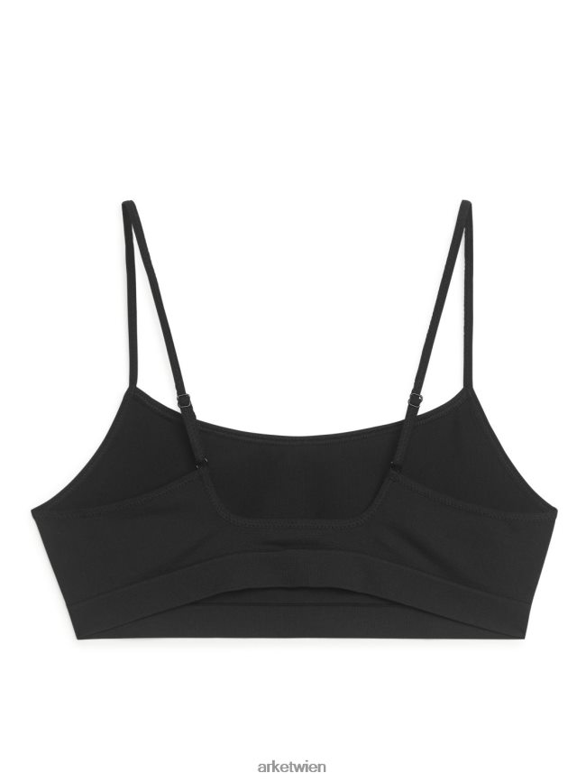 ARKET weiches, nahtloses Oberteil Schwarz Frauen 8RF08T532 Kleidung