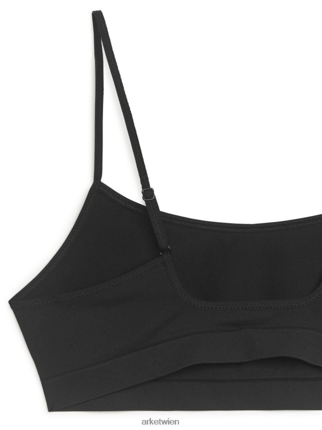 ARKET weiches, nahtloses Oberteil Schwarz Frauen 8RF08T532 Kleidung