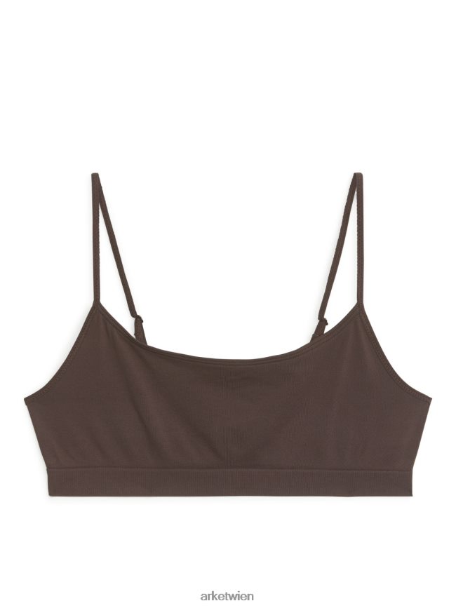 ARKET weiches, nahtloses Oberteil braun Frauen 8RF08T560 Kleidung