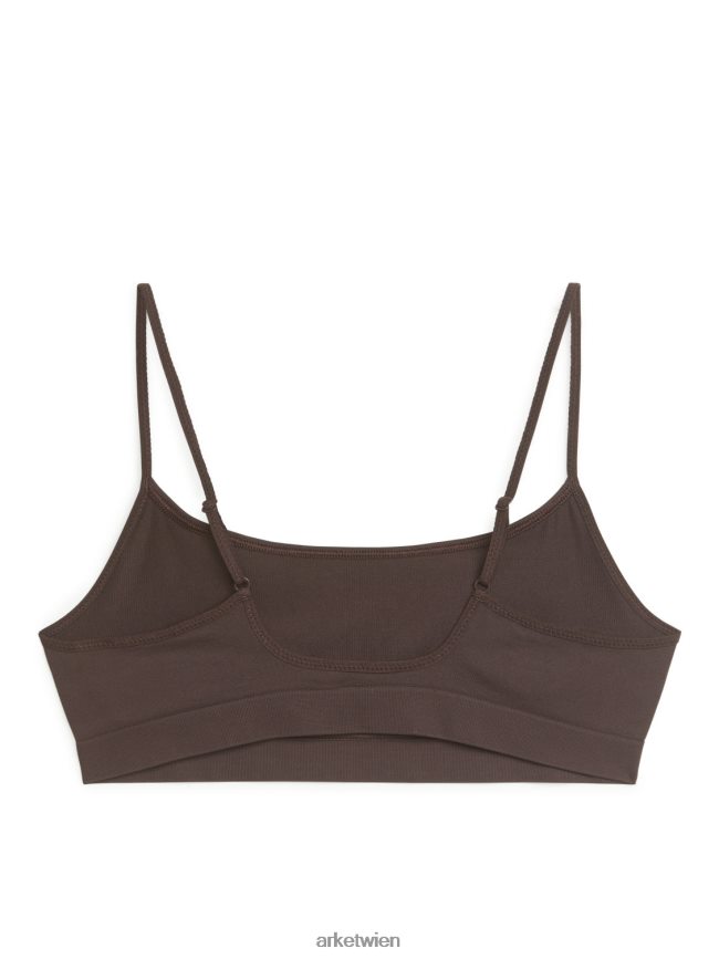 ARKET weiches, nahtloses Oberteil braun Frauen 8RF08T560 Kleidung