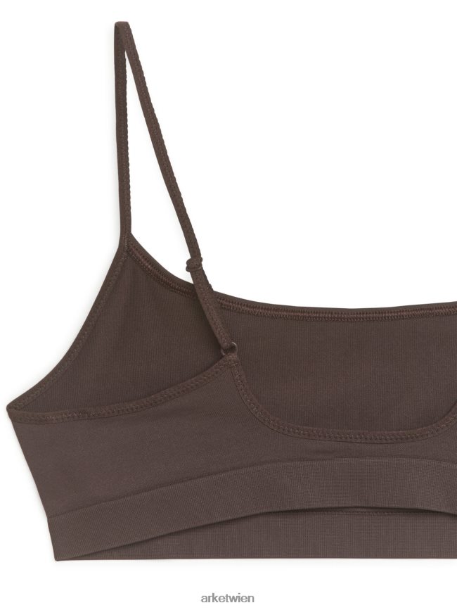 ARKET weiches, nahtloses Oberteil braun Frauen 8RF08T560 Kleidung