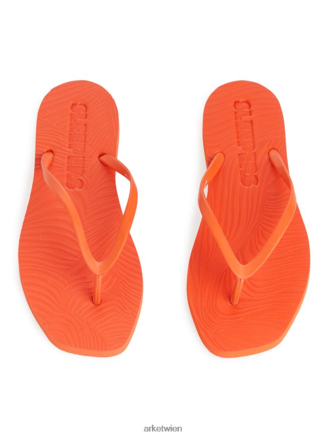 ARKET Schläfer, sich verjüngende Flip-Flops orange Frauen 8RF08T710 Schuhwerk