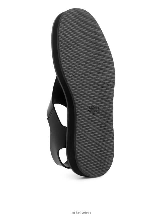 ARKET klobige Ledersandalen Schwarz Frauen 8RF08T705 Schuhwerk