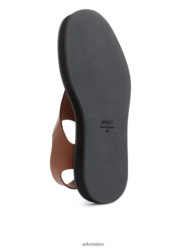 ARKET klobige Ledersandalen braun Frauen 8RF08T704 Schuhwerk