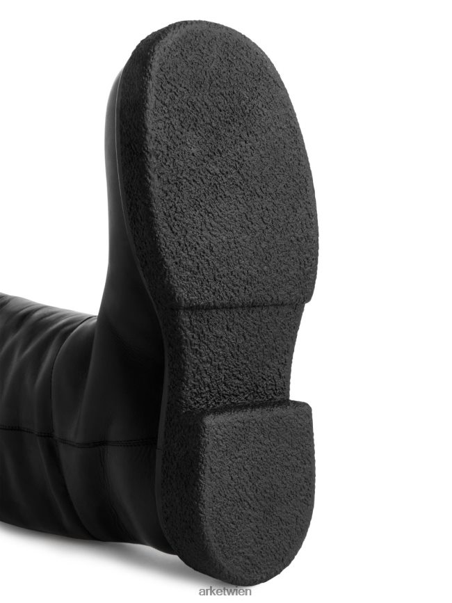 ARKET Overknee-Stiefel aus Leder Schwarz Frauen 8RF08T735 Schuhwerk
